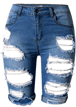 Distressed Short Jeans